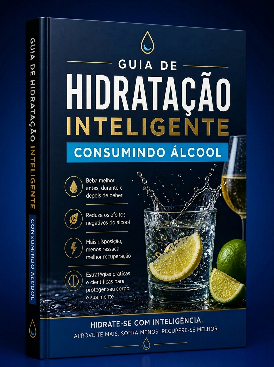 Capa do ebook Guia de Hidratação Inteligente Consumindo Álcool